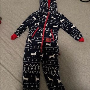 Tipsy Elves Fair Isle Reindeer Small Youth onesie